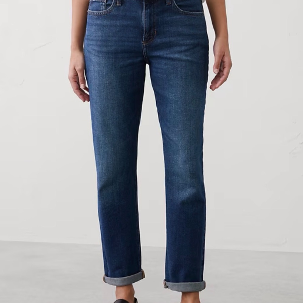 Banana Republic Factory Dark Wash Straight Leg Jeans